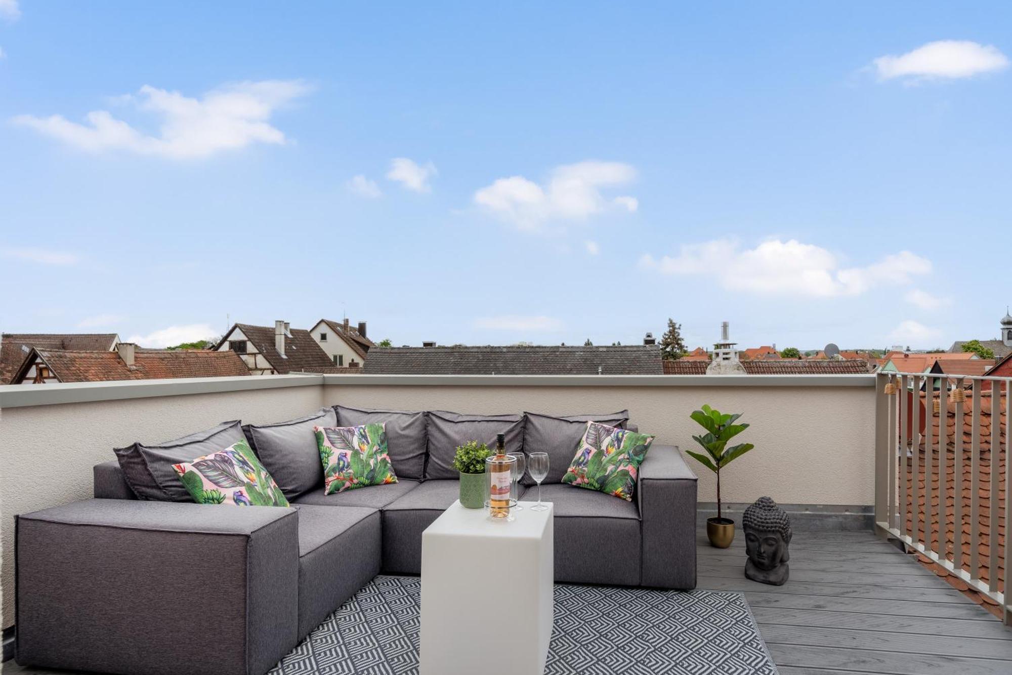 Namaste Homes - Ferienwohnung Mit Dachterrasse Bad Windsheim Ngoại thất bức ảnh